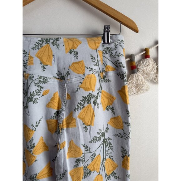 FP We The Free Venice Beach Flare Jeans Sky Combo Poppies Preppy Hippie Boho 29 - Picture 11 of 11